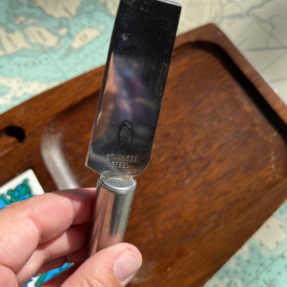 Vintage 70s Imperial Cheeseboard Charcuterie Tray with Knife - Picture 5 of 9